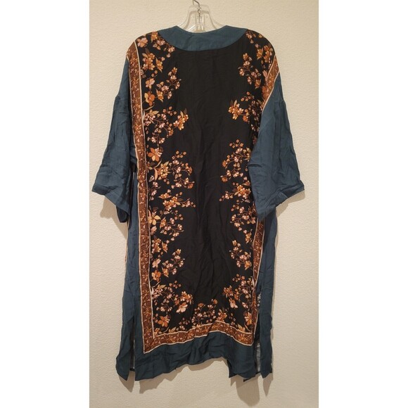 NWOT Daniel Rainn DR2 Womens size XS/S Green Floral Cardigan Kimono Cover up - Picture 4 of 11